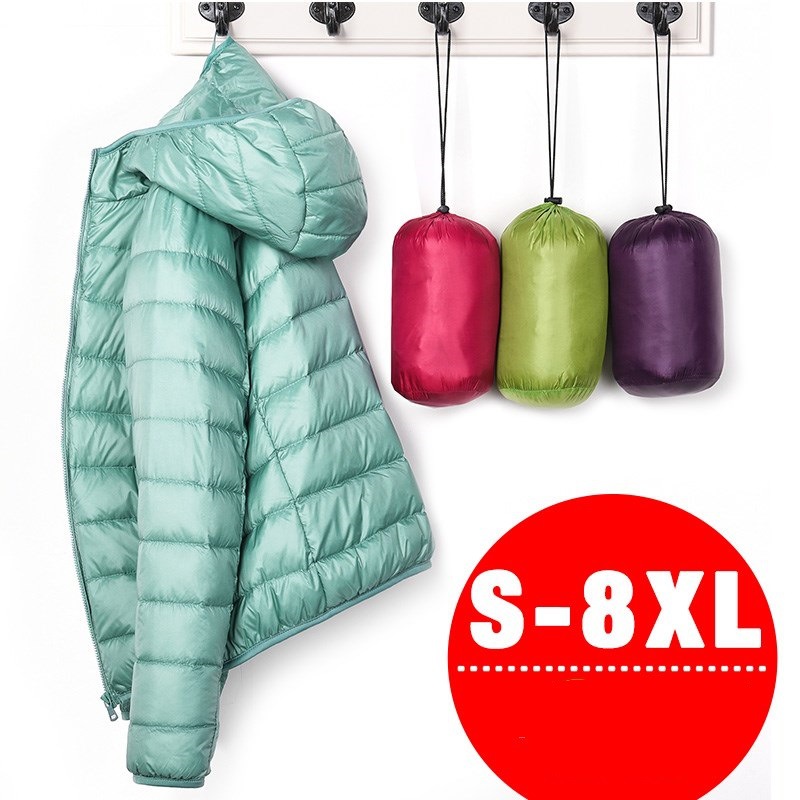 7XL Cheap Ultra Light Down Winter Warm Hooded Feather Puffer Jacket for Girl Short Spring Autumn Coat Female Women Big Size Duck, Black
7XL Cheap Ultra Light Down Winter Warm Hooded Feather Puffer Jacket for Girl Short Spring Autumn Coat Female Women Big Size Duck, Black