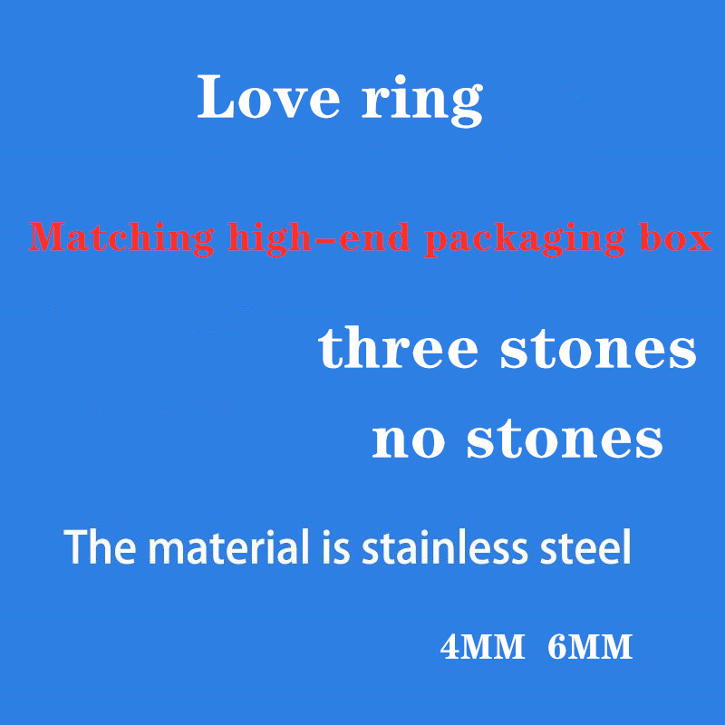 Women's ring screw titanium steel Diamond jewelry fashion refers to couples rose gold rings with Top original box Gift