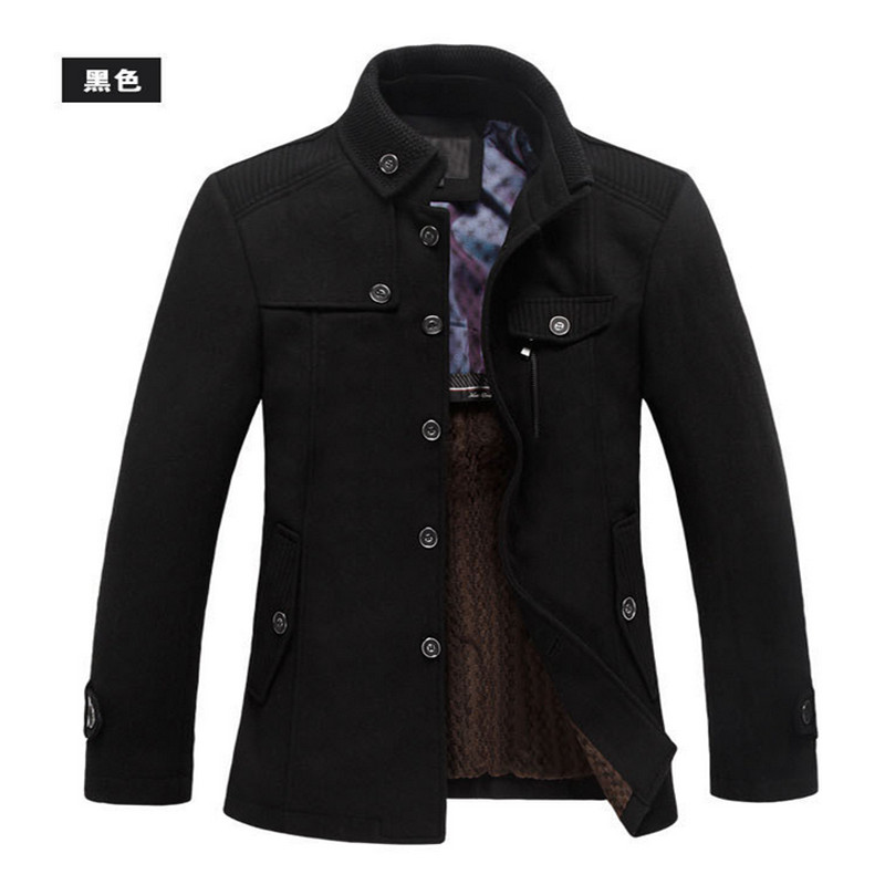 Winter Men's Wool New Jacket Casual Coat Mens Thicken Jackets Men Overcoat Black/Gray Size:-XXXL
Winter Men's Wool New Jacket Casual Coat Mens Thicken Jackets Men Overcoat Black/Gray Size:-XXXL
