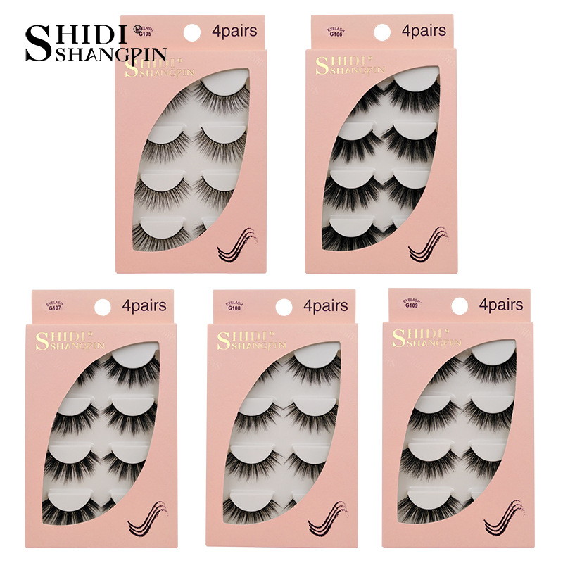 2020 New 3D mink false eyelashes Natural density style Grafting simulation eyelash 4 pairs
2020 New 3D mink false eyelashes Natural density style Grafting simulation eyelash 4 pairs