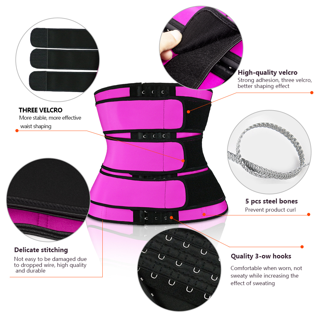 Waist Trainer Body Shaper Modeling Corset Sweat Belt Waist Trainer Thermo Slimming Belts For Women Women's Binders And Shapers CX200724