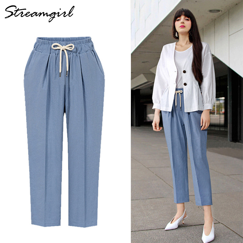 Women's Office Plus Size Pants Capris Big Size Summer High Waist Wide Leg Cotton Harem Pants Women Trousers Loose Pant Female, Black
Women's Office Plus Size Pants Capris Big Size Summer High Waist Wide Leg Cotton Harem Pants Women Trousers Loose Pant Female, Black