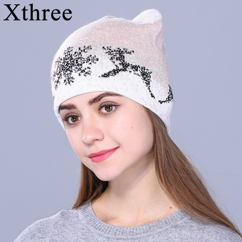 Xthree Cashmere Hat Winter Hat for Women Autumn Children's Cap Wool Knitted for Girl beanies girl cute cat, White
Xthree Cashmere Hat Winter Hat for Women Autumn Children's Cap Wool Knitted for Girl beanies girl cute cat, White