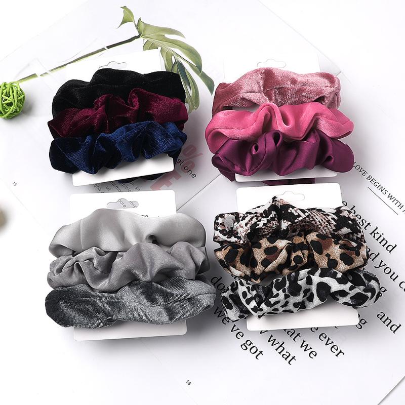 NEW 3Pcs/Set Hair Scrunchies Velvet Scrunchie Elastic Satin Hair Bands Fashion Headband Ponytail Holder Rope Accessories
NEW 3Pcs/Set Hair Scrunchies Velvet Scrunchie Elastic Satin Hair Bands Fashion Headband Ponytail Holder Rope Accessories
