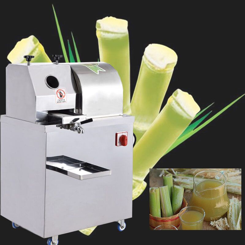 new 220V Vertical automatic electric Sugar cane machine commercial sugar cane juicer machine stainless steel