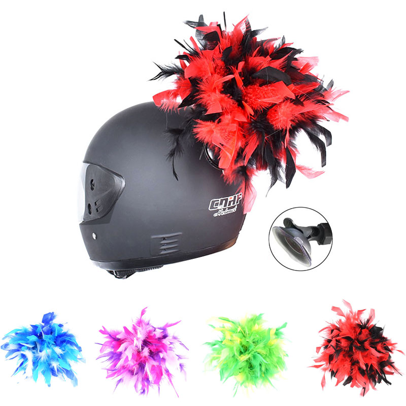 New Fashion Motorcycle Helmet Decorative Personality Feather Unisex Motocross Racing Helmet Cool Trending Decoration Punk Style, As shown
New Fashion Motorcycle Helmet Decorative Personality Feather Unisex Motocross Racing Helmet Cool Trending Decoration Punk Style, As shown