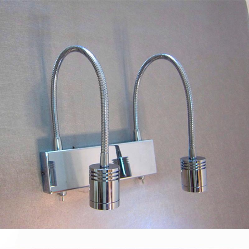 Topoch Flexible Gooseneck Wall Lamps 2x3Watt LEDs Working Independently by Twin Switches Lighting Angles Adjustable Narrow Beam AC100-240V
Topoch Flexible Gooseneck Wall Lamps 2x3Watt LEDs Working Independently by Twin Switches Lighting Angles Adjustable Narrow Beam AC100-240V