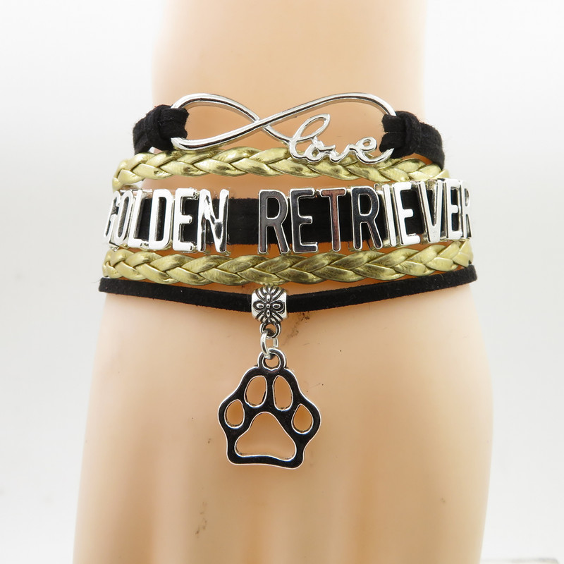 Infinity Golden Retriever Bracelet Dog Gift Pet Paw Charm Golden Retriever Mom Bracelets & Bangles For Women And Man
Infinity Golden Retriever Bracelet Dog Gift Pet Paw Charm Golden Retriever Mom Bracelets & Bangles For Women And Man