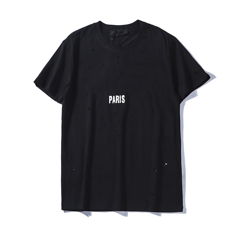 20ss Summer Street wear Europe Paris Fashion Men High Quality Broken Hole Cotton Tshirt Casual Women Tee T-shirt, White;black
20ss Summer Street wear Europe Paris Fashion Men High Quality Broken Hole Cotton Tshirt Casual Women Tee T-shirt, White;black