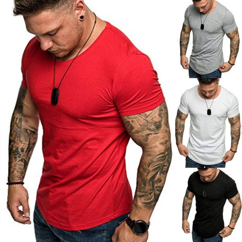 Fashion Men' Casual Fit Short Sleeve Slim Muscle Bodybuilding T-shirt Tee Tops, Black
Fashion Men' Casual Fit Short Sleeve Slim Muscle Bodybuilding T-shirt Tee Tops, Black