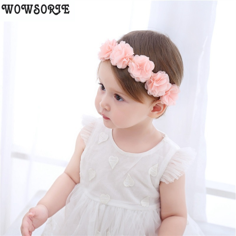Korean children chiffon flower elastic lace hair band Baby headband girls headbands kids cute children hair accessories headwear, Peach 
Korean children chiffon flower elastic lace hair band Baby headband girls headbands kids cute children hair accessories headwear, Peach