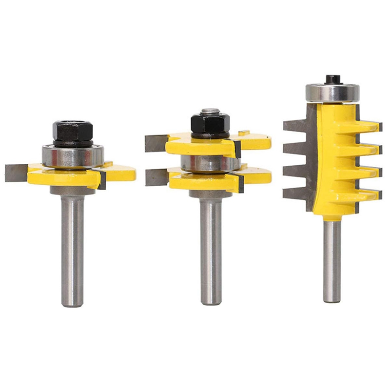 Router Bit Set, 3Pcs 1/4-Inch Shank Tongue And Groove Router Bit And Reversible Finger Joint Bit,Woodworking Chisel Cutte
Router Bit Set, 3Pcs 1/4-Inch Shank Tongue And Groove Router Bit And Reversible Finger Joint Bit,Woodworking Chisel Cutte