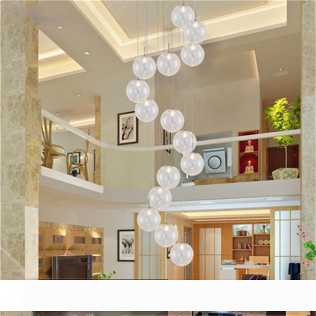 Modern Large Long Stair Round Ball Lustres Chandeliers Living Room Glass Globle Pendant Lamps Light Fixture luminaire
Modern Large Long Stair Round Ball Lustres Chandeliers Living Room Glass Globle Pendant Lamps Light Fixture luminaire