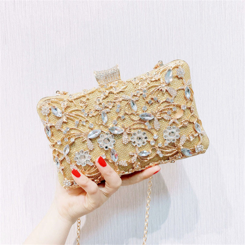 ABERA lady's metal Clutch Bags Diamond crystal Evening Bag gold With Chain Shoulder Bag Women handbag purse For Wedding Party M1388, Blue
ABERA lady's metal Clutch Bags Diamond crystal Evening Bag gold With Chain Shoulder Bag Women handbag purse For Wedding Party M1388, Blue