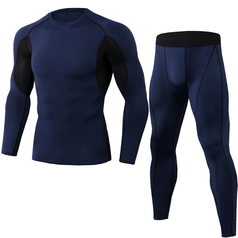 Men's PRO Tight Fitness Sports Training Suit Stretch Quick-drying Clothes Running Suit Long Sleeve + Trousers Gym Two-piece Set, 11
Men's PRO Tight Fitness Sports Training Suit Stretch Quick-drying Clothes Running Suit Long Sleeve + Trousers Gym Two-piece Set, 11
