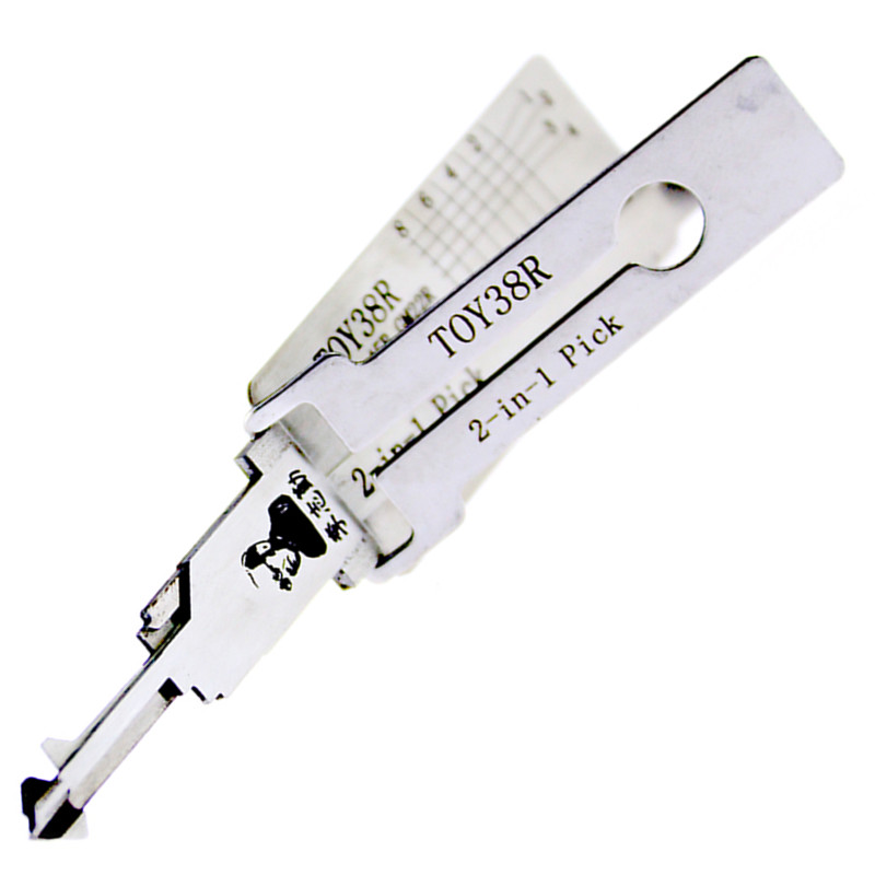 New TOY38R Lishi Lock Pick Tool 2 in 1 Car Door Lock Pick Decoder Unlock Tool Lock Picks 
New TOY38R Lishi Lock Pick Tool 2 in 1 Car Door Lock Pick Decoder Unlock Tool Lock Picks