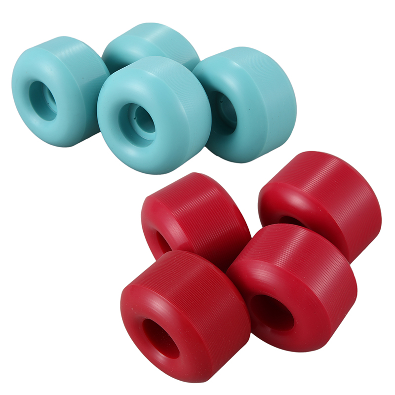 4Pcs 100A 54X36mm Skateboard Wheels PU Double Rocker Wheel Action Wheels Big, Red