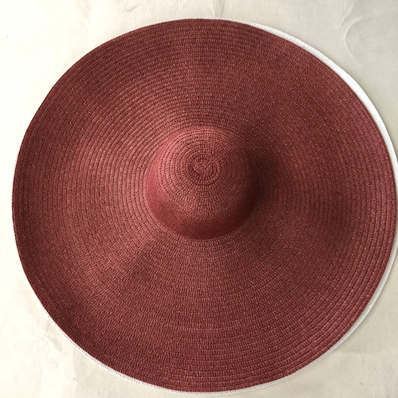 LVTZJ Super Bigger Brim Wide Straw Hats For Women Foldable Paper Beach Hat Summer Sun UV Hats Stage Cap Dropshipping Wholesale CX200714
