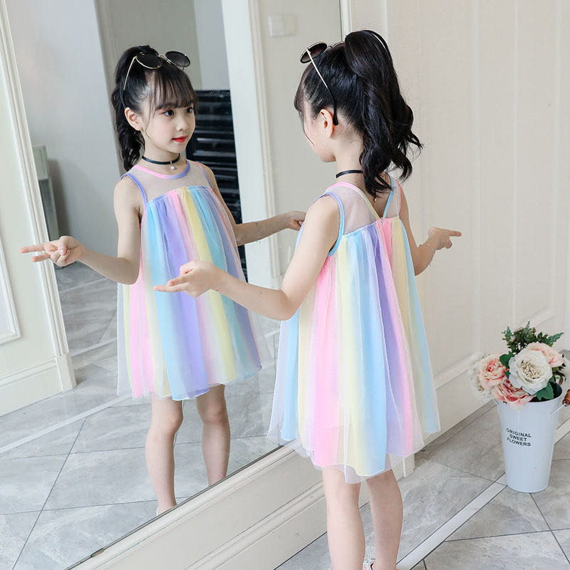 Hot Sale New 2020 Toddler Kids Baby Girl Princess Clothes Sleeveless Chiffon teens Tutu Rainbow Dresses Baby Dress Summer, As pic
Hot Sale New 2020 Toddler Kids Baby Girl Princess Clothes Sleeveless Chiffon teens Tutu Rainbow Dresses Baby Dress Summer, As pic