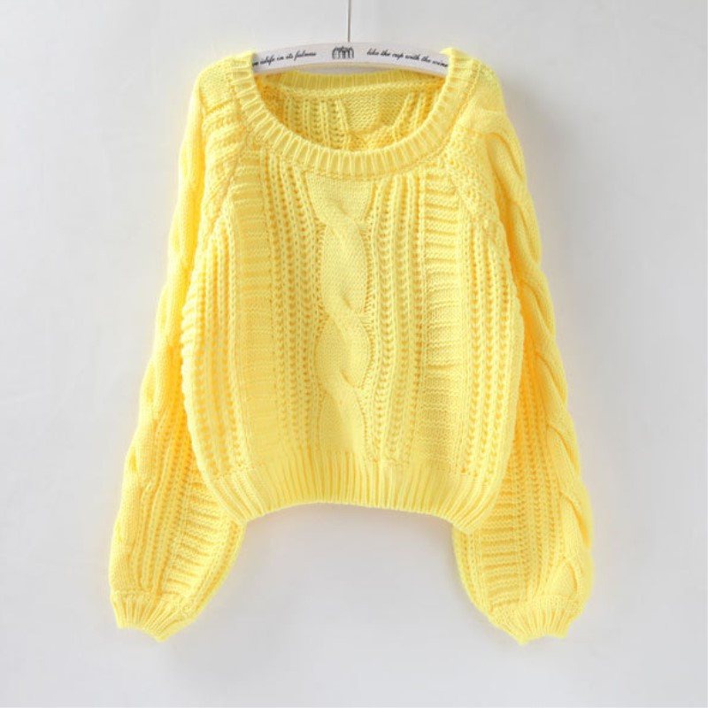 Blackday Roupas femininas Women Pull Sweaters 2021 New Yellow Sweater Jumpers Candy Color Harajuku Chic Short Sweater Twisted Pull, Green
Blackday Roupas femininas Women Pull Sweaters 2021 New Yellow Sweater Jumpers Candy Color Harajuku Chic Short Sweater Twisted Pull, Green