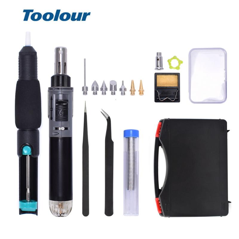 Toolour Mini Gas Soldering Iron Kit Cordless Self-Ignition Welding Gun Torch Repair Soldering Station Tip Pyrography Wood Tool
Toolour Mini Gas Soldering Iron Kit Cordless Self-Ignition Welding Gun Torch Repair Soldering Station Tip Pyrography Wood Tool