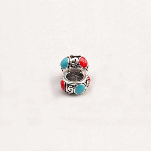 Epacket DHL 9mm Oil-dropping alloy flat beads Big hole auspicious clouds holding bead septa diy featured accessories DFDWZ024 Spacers