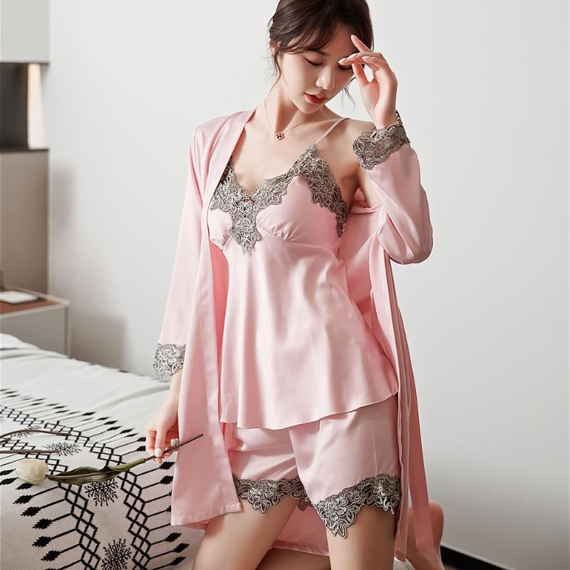 Lace Trim Bride Bridesmaid Wedding Robe Suit Satin Sexy Chinese Women Kimono Gown Pink Rayon Nightgown Bathrobe V-neck Sleepwear, Red nighty
Lace Trim Bride Bridesmaid Wedding Robe Suit Satin Sexy Chinese Women Kimono Gown Pink Rayon Nightgown Bathrobe V-neck Sleepwear, Red nighty