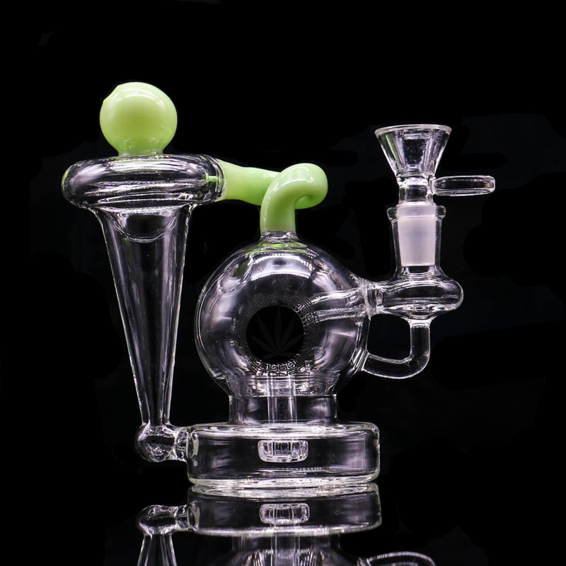 New Arrival Glass Hookahs Recycler Bongs Dab Rigs 5.7" Oil rig water glass bong smoking Bubbler pipe with different color
New Arrival Glass Hookahs Recycler Bongs Dab Rigs 5.7" Oil rig water glass bong smoking Bubbler pipe with different color
