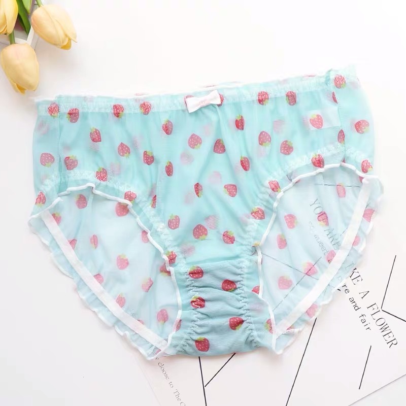 Ropa interior femenina Woman Underwears plus size Transparent mesh Cute fruit print Women's Panties, Beige
Ropa interior femenina Woman Underwears plus size Transparent mesh Cute fruit print Women's Panties, Beige