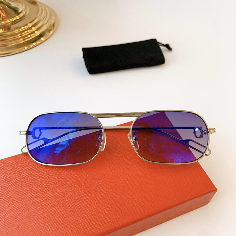 2020 new fashion design CT0112 men's and women's metal small full frame sunglasses frame Revo mirror lens prescription full box