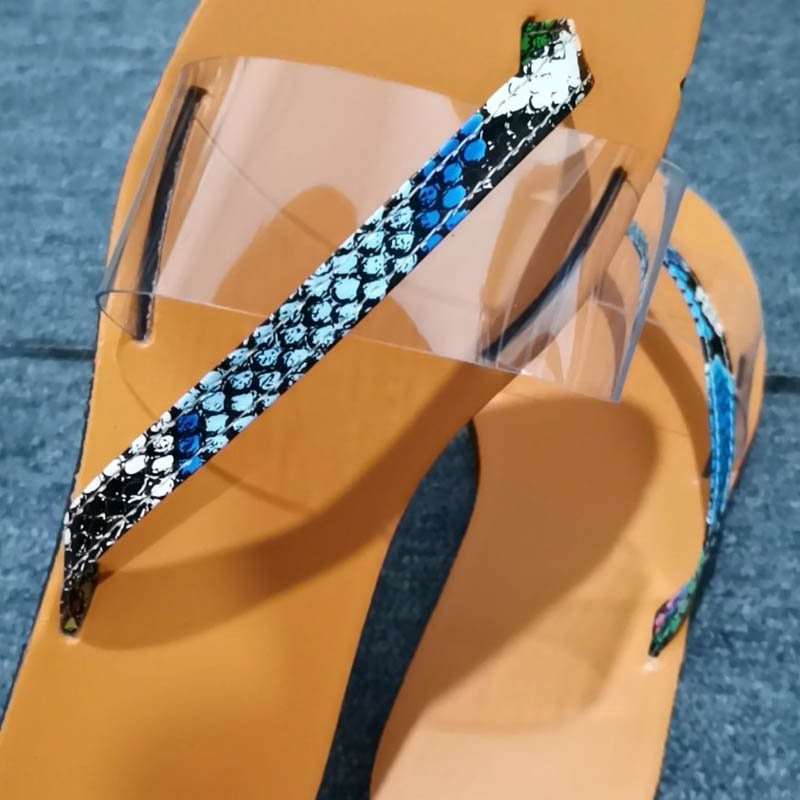 Summer Snake Pattern Flat Flip Flops Women's Open Toe Beach Leather Slippers The New Fashion Leisure Outdoor Hollow Slippers, Style1
Summer Snake Pattern Flat Flip Flops Women's Open Toe Beach Leather Slippers The New Fashion Leisure Outdoor Hollow Slippers, Style1