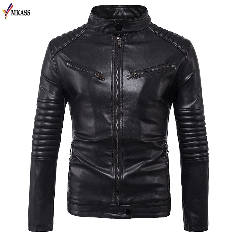Autumn Stand Collar Men PU Leather Jacket Black Vintage Punk Motorcycle Jackets Solid Faux Fur Leather Coat 5XL jaqueta de couro
Autumn Stand Collar Men PU Leather Jacket Black Vintage Punk Motorcycle Jackets Solid Faux Fur Leather Coat 5XL jaqueta de couro
