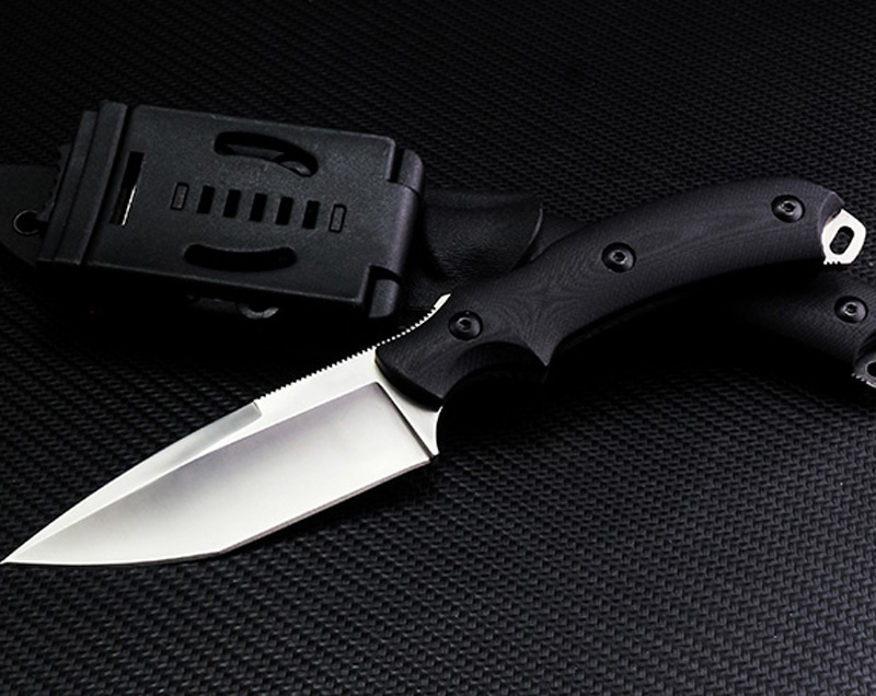 2020 New Outdoor Survival Straight Knife D2 Satin / Black Stone Wash Tanto Blade Black G10 Full Tang Handle With Kydex
2020 New Outdoor Survival Straight Knife D2 Satin / Black Stone Wash Tanto Blade Black G10 Full Tang Handle With Kydex