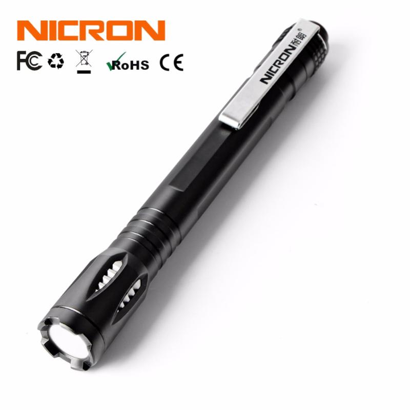 NICRON 3W Portable Super Brightness Mini Pen Style Aluminum Pocket Waterproof 3 Modes LED Torch 120 LM G20
NICRON 3W Portable Super Brightness Mini Pen Style Aluminum Pocket Waterproof 3 Modes LED Torch 120 LM G20