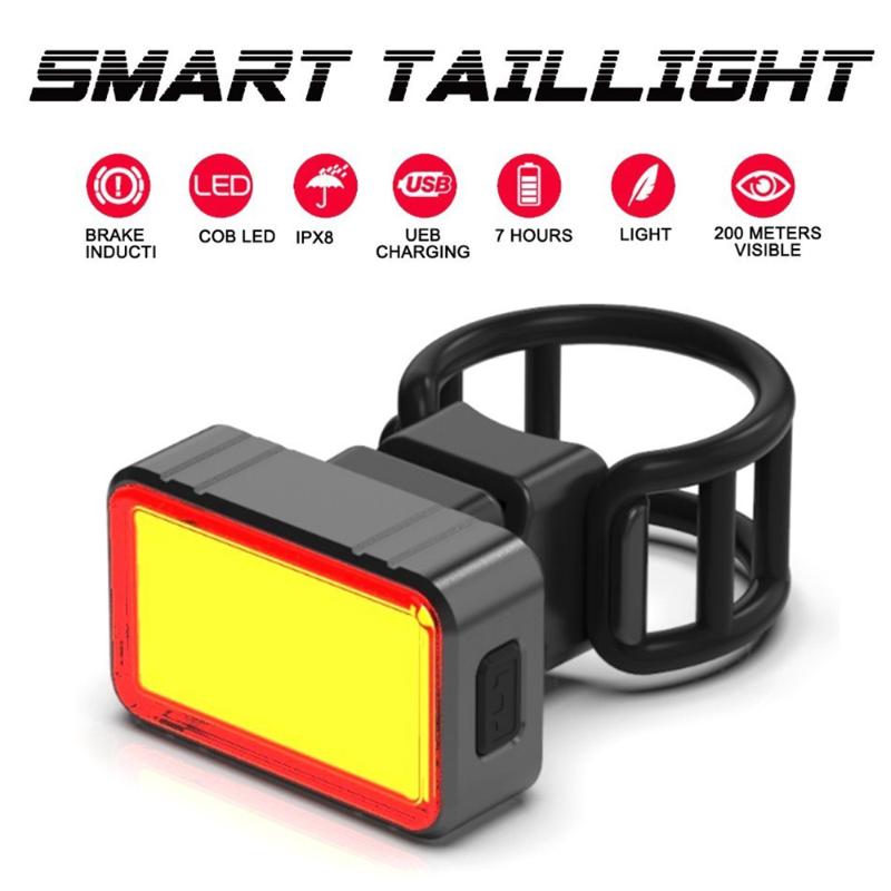 1PC Gravity Sensing LED USB Rechargeable COB Smart Brake G-sensor Rear Light Taillight Bike Lights Lamp
1PC Gravity Sensing LED USB Rechargeable COB Smart Brake G-sensor Rear Light Taillight Bike Lights Lamp
