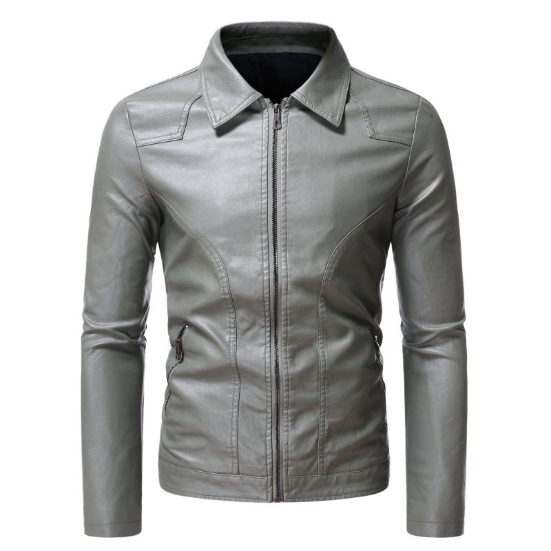 2020 Men's Lapel Locomotive Slim Leather Youth Handsome Side Zipper Business Simple Leisure PU Leather Jacket, Black
2020 Men's Lapel Locomotive Slim Leather Youth Handsome Side Zipper Business Simple Leisure PU Leather Jacket, Black