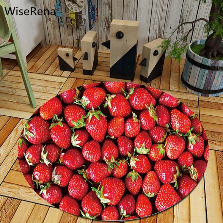 3D Fruits Strawberry Apple Round Carpet Living Room Parlor Bedroom Chair Rug Toilet Bath Non-slip Mat Decorations Carpet tapete, No.1
3D Fruits Strawberry Apple Round Carpet Living Room Parlor Bedroom Chair Rug Toilet Bath Non-slip Mat Decorations Carpet tapete, No.1