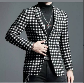 Latest popular Plaid Slim Fit Men blzer terno masculino Wedding Groom Tuxedo Business Costume Homme Plaid Jacket+black Pants, As picture
Latest popular Plaid Slim Fit Men blzer terno masculino Wedding Groom Tuxedo Business Costume Homme Plaid Jacket+black Pants, As picture