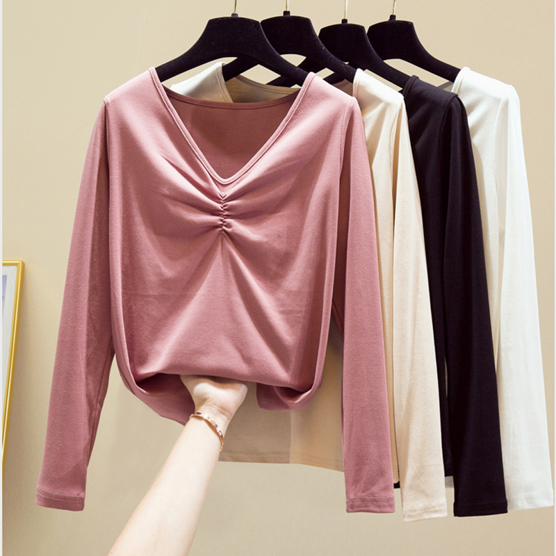 2020 Autumn Winter Top Pink T Shirt White Sexy Tee Shirt Femme Female Slim High Quality Long Sleeve Tops Fashion Clothes
2020 Autumn Winter Top Pink T Shirt White Sexy Tee Shirt Femme Female Slim High Quality Long Sleeve Tops Fashion Clothes