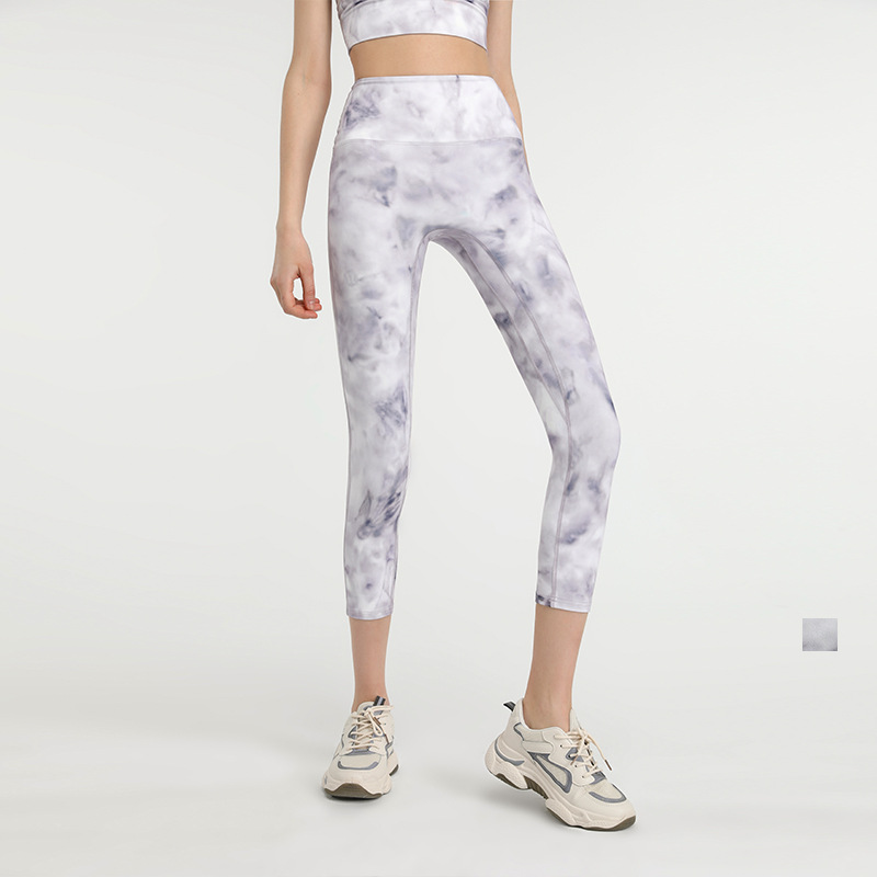 Luobolan Tie Dye No Trace Dry Quick Sport Gym Yoga Capri Leggings Women Y-type Hip Line High Waist Workout Fitness Cropped Pants, Star grey
Luobolan Tie Dye No Trace Dry Quick Sport Gym Yoga Capri Leggings Women Y-type Hip Line High Waist Workout Fitness Cropped Pants, Star grey