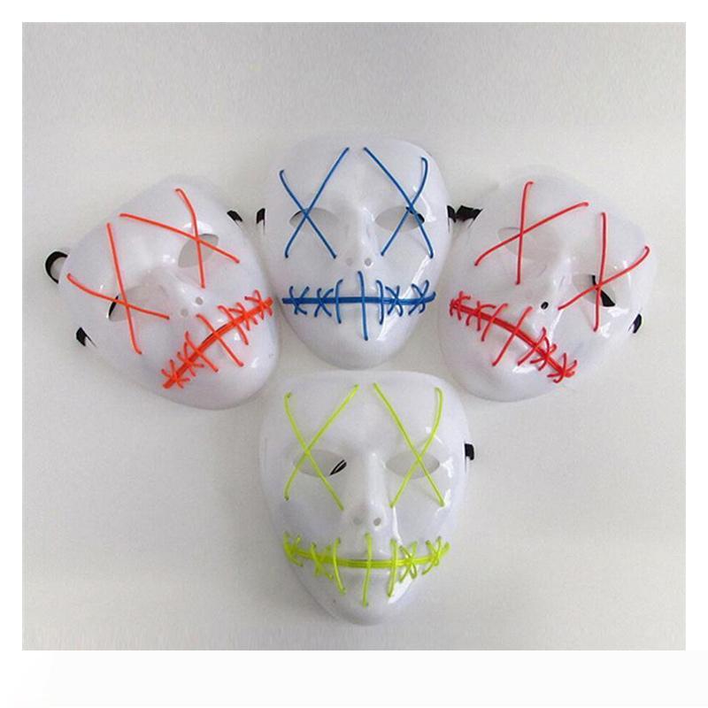 BRELONG LED glow mask Halloween mask ghost crack light EL line fashion clothing party ball mask Red Blue Green Pink Yellow Orange Purple
BRELONG LED glow mask Halloween mask ghost crack light EL line fashion clothing party ball mask Red Blue Green Pink Yellow Orange Purple