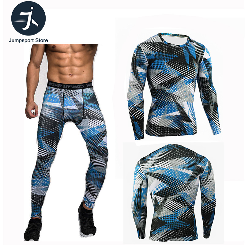2020 men sports set tracksuits compress shirt fitness pants skin tight long sleeves rashguard training clothes gym yoga suit, Tops
2020 men sports set tracksuits compress shirt fitness pants skin tight long sleeves rashguard training clothes gym yoga suit, Tops
