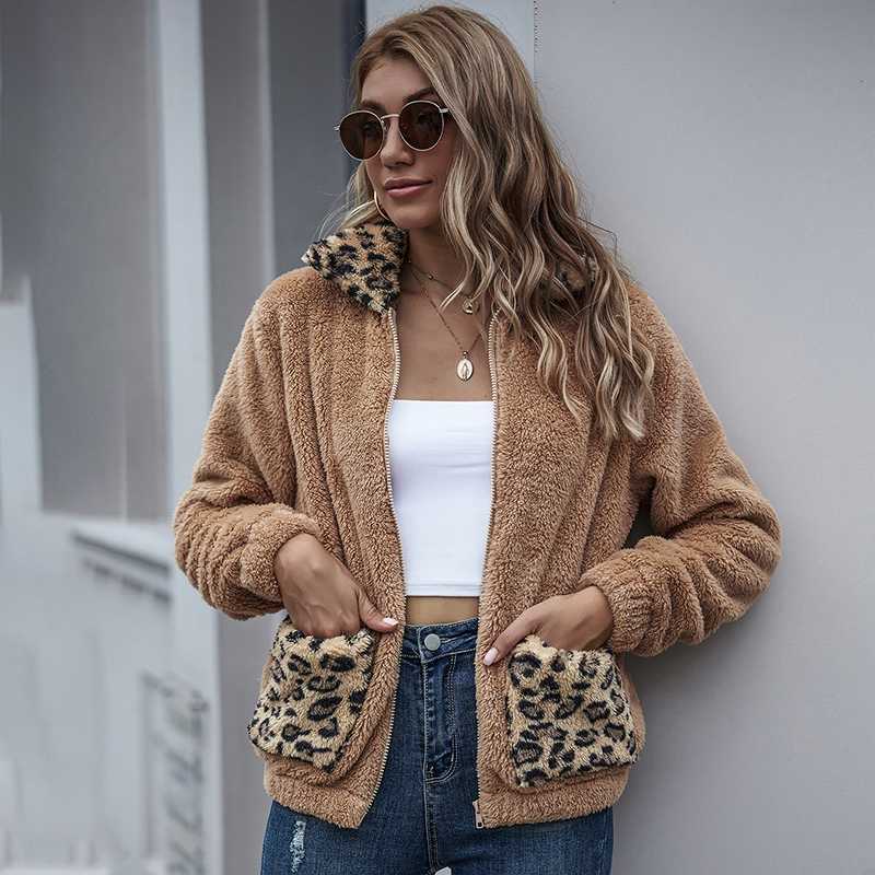 Fall Winter 2020 Women Fashion Leopard Patchwork Faux Fur Sherpa Jacket Elegant Ladies Cosy Fluffy Zip Up Sherpa Coats Plus Size, Version 1
Fall Winter 2020 Women Fashion Leopard Patchwork Faux Fur Sherpa Jacket Elegant Ladies Cosy Fluffy Zip Up Sherpa Coats Plus Size, Version 1