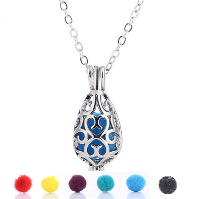 teardrop openwork essential oil necklace diffuser necklace perfume necklace aromatherapy jewelry diffusers metal volcanic stone ps0856, Silver
teardrop openwork essential oil necklace diffuser necklace perfume necklace aromatherapy jewelry diffusers metal volcanic stone ps0856, Silver
