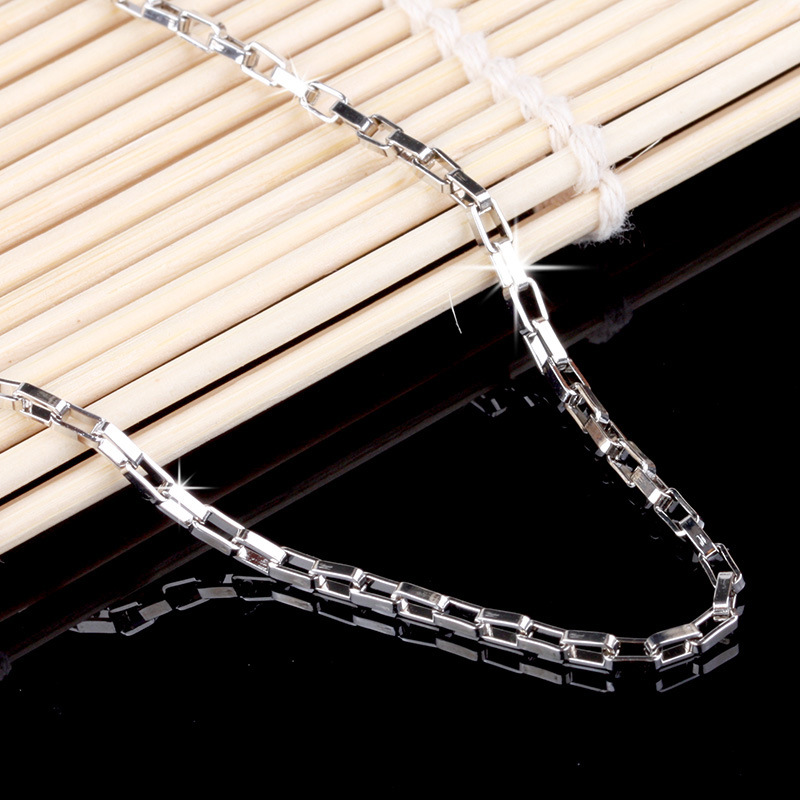 100% 925 sterling silver fashion men`s chain ladies`necklaces jewelry no fade birthday gift drop shipping
100% 925 sterling silver fashion men`s chain ladies`necklaces jewelry no fade birthday gift drop shipping