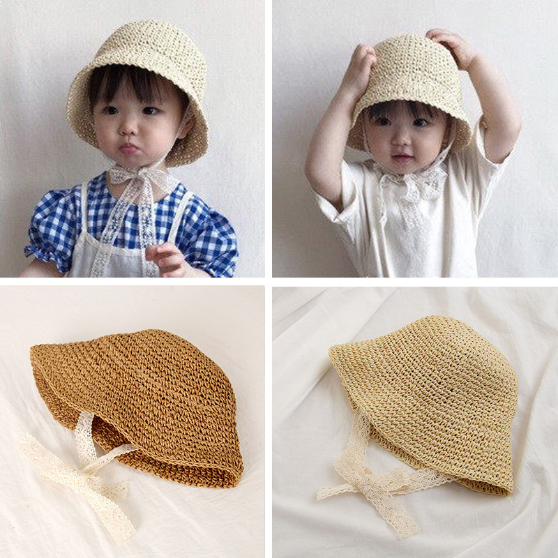 Summer Baby Straw Hat Lace Windproof Cord Baby Girl Boy Beach Sun Hat Wide Brim Cute Floppy casquette enfant, Style 1
Summer Baby Straw Hat Lace Windproof Cord Baby Girl Boy Beach Sun Hat Wide Brim Cute Floppy casquette enfant, Style 1