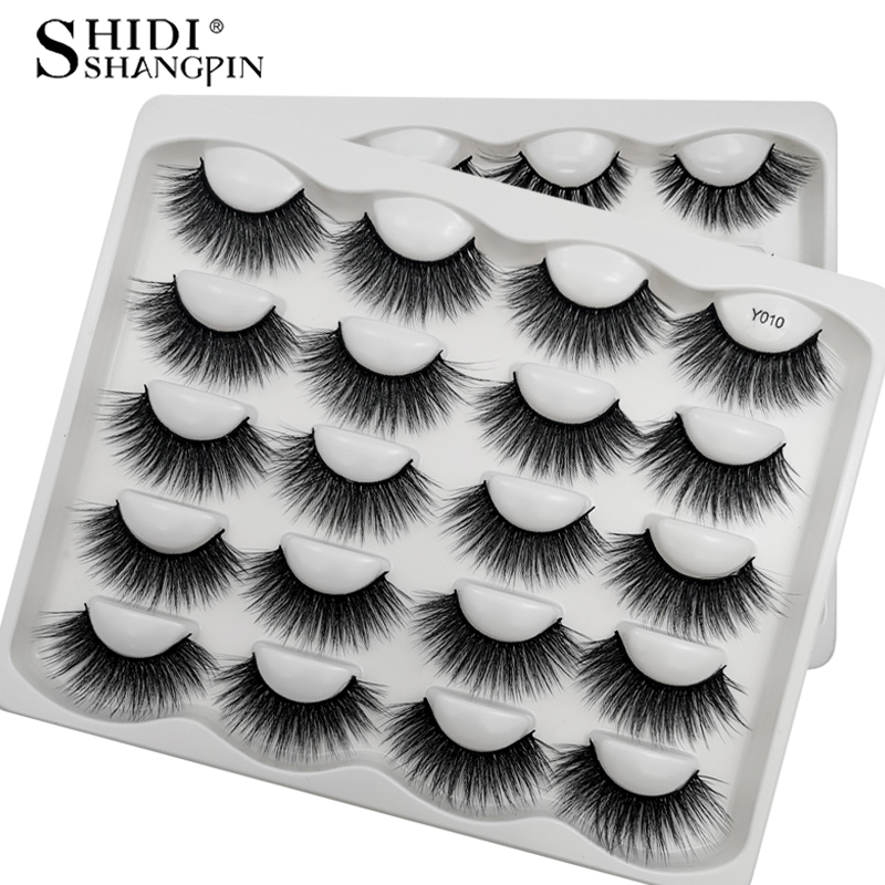NEW 10 pairs 8-25mm fake Eyelashes Faux 3D Mink Eyelashes Mink Lashes Natural Dramatic Volume Eyelash Extension False
NEW 10 pairs 8-25mm fake Eyelashes Faux 3D Mink Eyelashes Mink Lashes Natural Dramatic Volume Eyelash Extension False