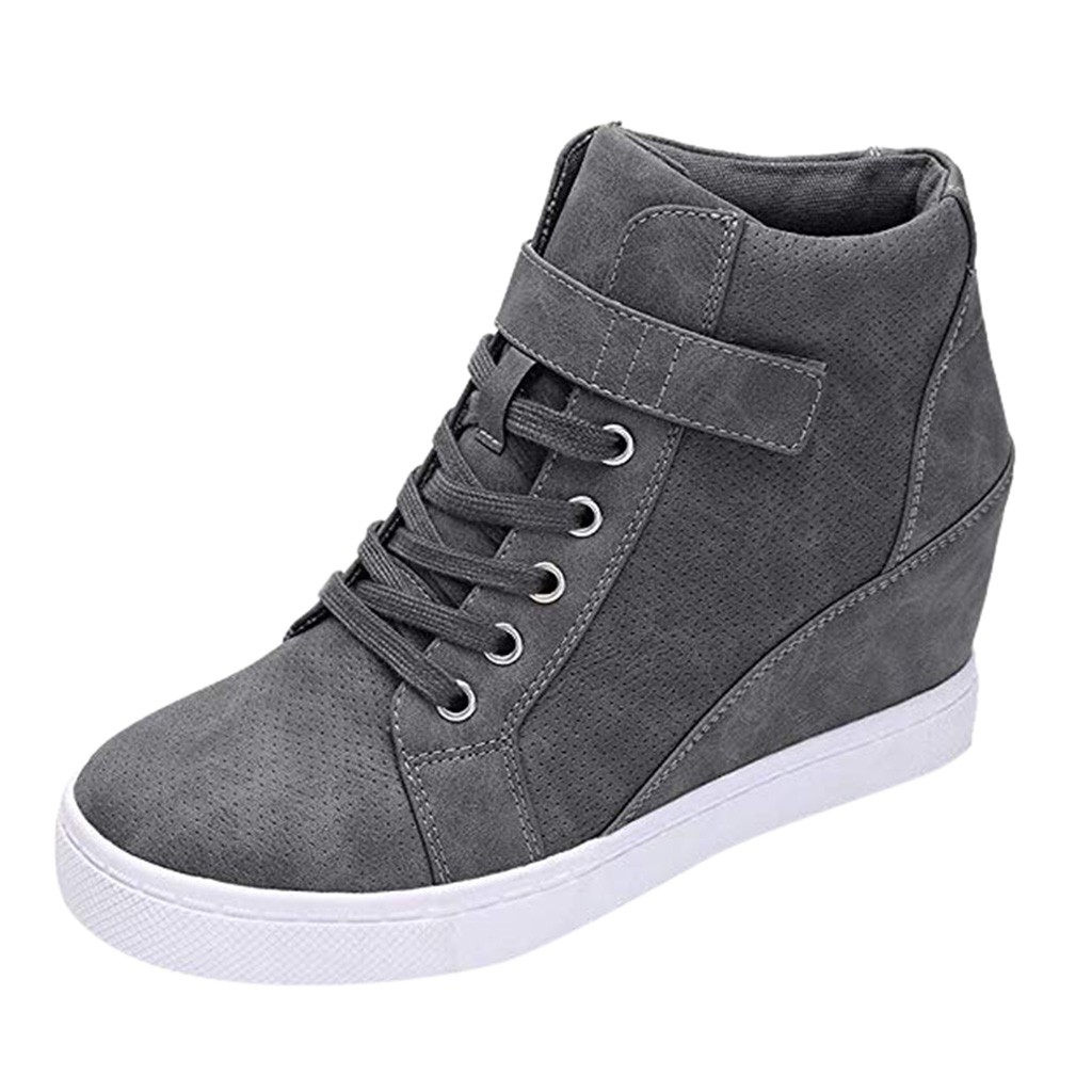 Women Ladies Autumn Winter Warmer Hiking Snow Boots Solid Color Increase Wedges Short Boots Shoes woman Casual Lace-Up Booties, Black
Women Ladies Autumn Winter Warmer Hiking Snow Boots Solid Color Increase Wedges Short Boots Shoes woman Casual Lace-Up Booties, Black