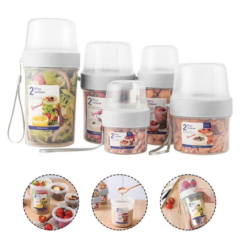 Double-layer Sealed Storage Box with Compartments Fresh Kepping Transparent breakfast Fruit Milk Leak-proof Cup Type
Double-layer Sealed Storage Box with Compartments Fresh Kepping Transparent breakfast Fruit Milk Leak-proof Cup Type
