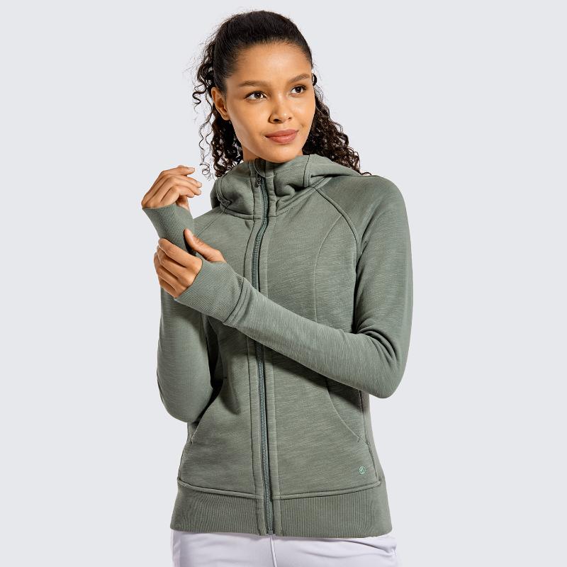 Women's Cotton Hoodies Sport Workout Full Zip Hooded Jackets Thumb Holes Sweatshirt, Olive green02
Women's Cotton Hoodies Sport Workout Full Zip Hooded Jackets Thumb Holes Sweatshirt, Olive green02